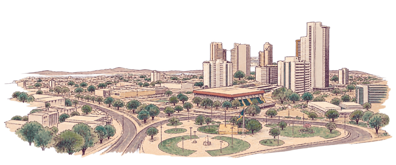 Ilustração panorâmica de Juazeiro do Norte